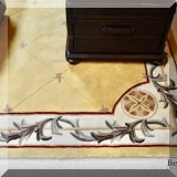 DR02. Royal Palace Fleur de Lys tufted wool rug. Approx. 8' x 10'